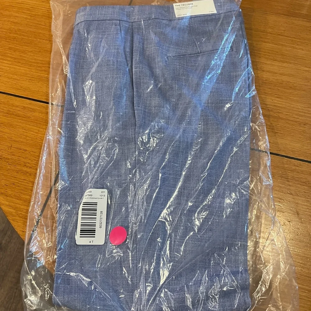 High Rise Trouser In Cross Weave - Picture 5 of 6